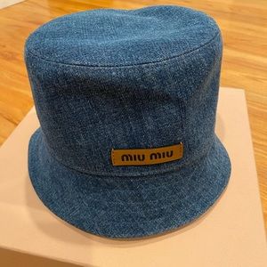 Miu Miu fisherman denim bucket hat